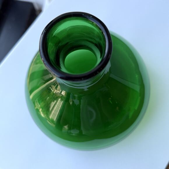 Vintage Indiana Handcraft Glass 6533 Decanter Emerald Green 5” NO Stopper - Picture 5 of 7